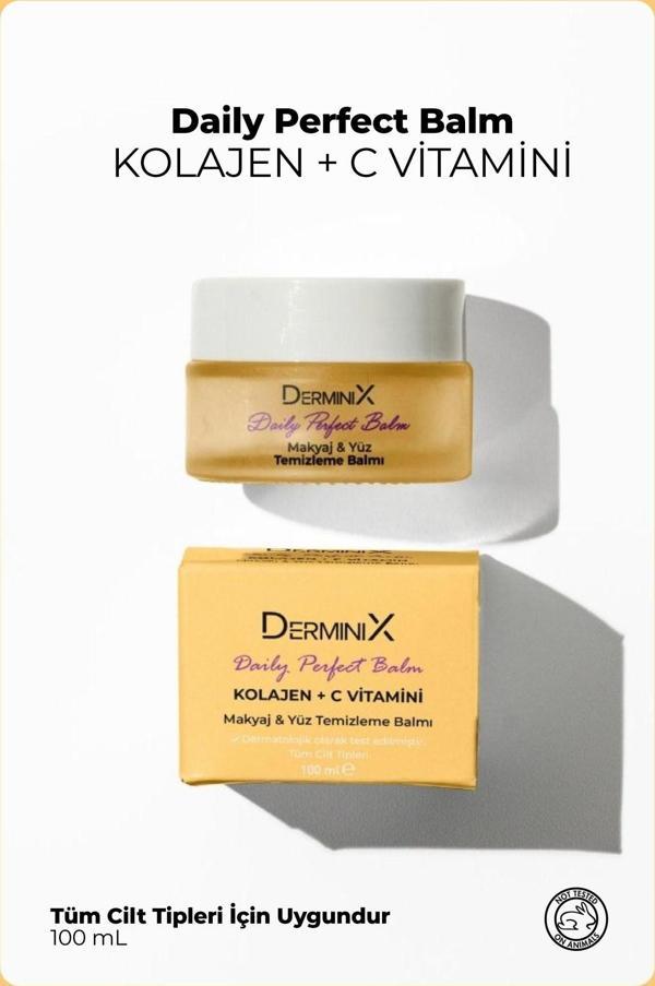 Derminix Kolajen ve C Vitamini İçeren Yüz Temizleme Balmı - Cleansing Balm - Image 1