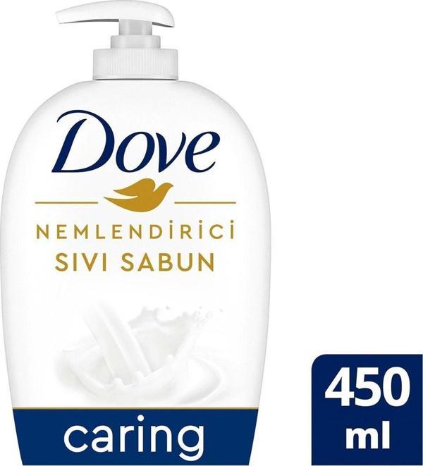 Dove Nemlendirici Sıvı Sabun Caring 1/4 Nemlendirici Krem Etkili 450 ml - Image 1