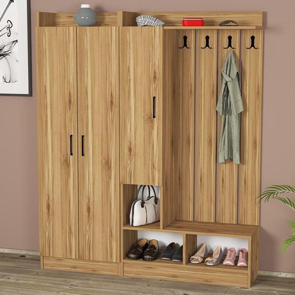 Kalender Dekor Lityum - 1 - 3 Portmanto Vestiyer Ayakkabılık Kobe - Image 1