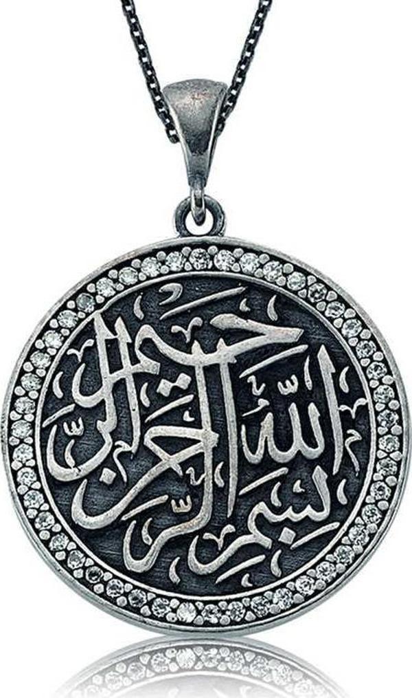 Gümüş Besmele-i Şerif Bayan Kolye - Image 1