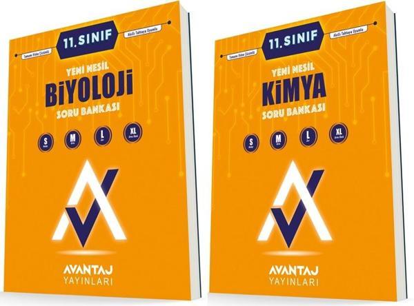 Avantaj 11. Sınıf Kimya + Biyoloji Soru Bankası Seti 2 Kitap 2023 - Avantaj Yayınları - Image 1