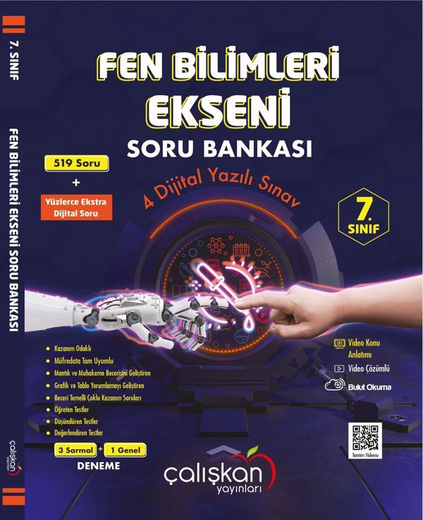 Çalışkan 7. Sınıf Fen Bilimleri Ekseni Soru Bankası 2023 - Çalışkan Yayınları - Image 1