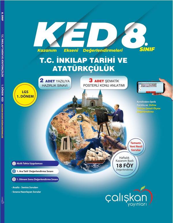 Çalışkan 8. Sınıf Lgs 1. Dönem İnkılap Tarihi Kazanım Ekseni Deneme 2023 - Çalışkan Yayınları - Image 1