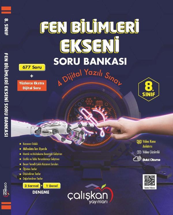 Çalışkan 8. Sınıf Lgs Fen Bilimleri Ekseni Soru Bankası 2023 - Çalışkan Yayınları - Image 1