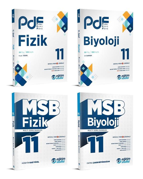 Eğitim Vadisi 2024 11. Sınıf Fizik + Biyoloji Pdf + Soru Seti 4 Kitap - Eğitim Vadisi - Image 1