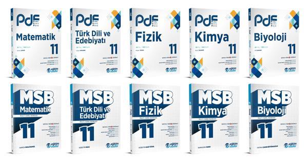 Eğitim Vadisi 2024 11. Sınıf Matematik + Edebiyat + Fizik + Kimya + Biyoloji Soru Seti 10 Kitap - Eğitim Vadisi - Image 1
