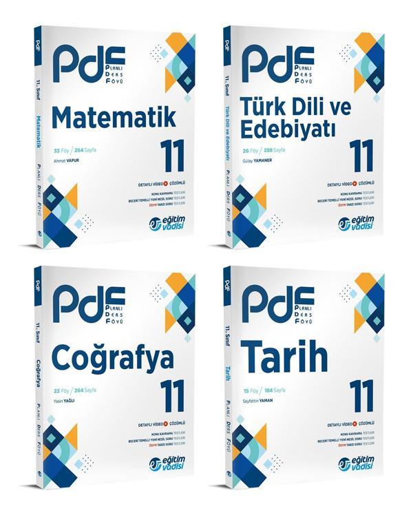 Eğitim Vadisi 2024 11. Sınıf Matematik + Edebiyat + Tarih + Coğrafya Pdf Seti 4 Kitap - Eğitim Vadisi - Image 1
