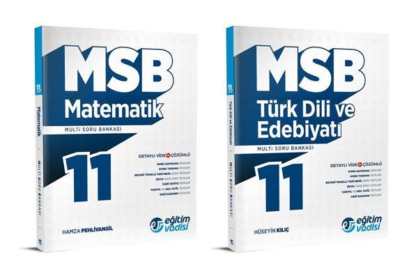 Eğitim Vadisi 2024 11. Sınıf Matematik + Edebiyat Soru Bankası Seti 2 Kitap - Eğitim Vadisi - Image 1