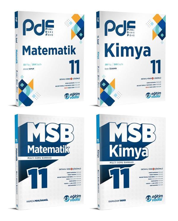 Eğitim Vadisi 2024 11. Sınıf Matematik + Kimya Pdf + Soru Seti 4 Kitap - Eğitim Vadisi - Image 1