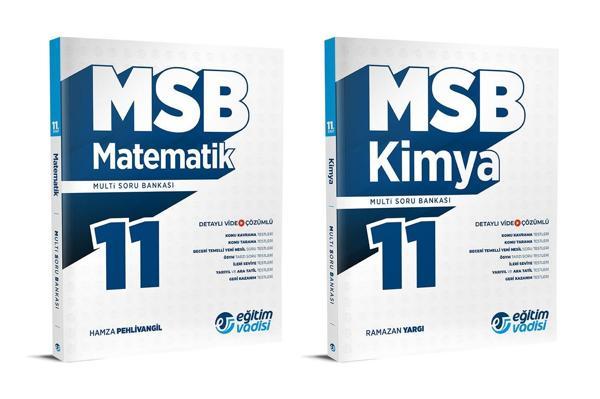 Eğitim Vadisi 2024 11. Sınıf Matematik + Kimya Soru Bankası Seti 2 Kitap - Eğitim Vadisi - Image 1