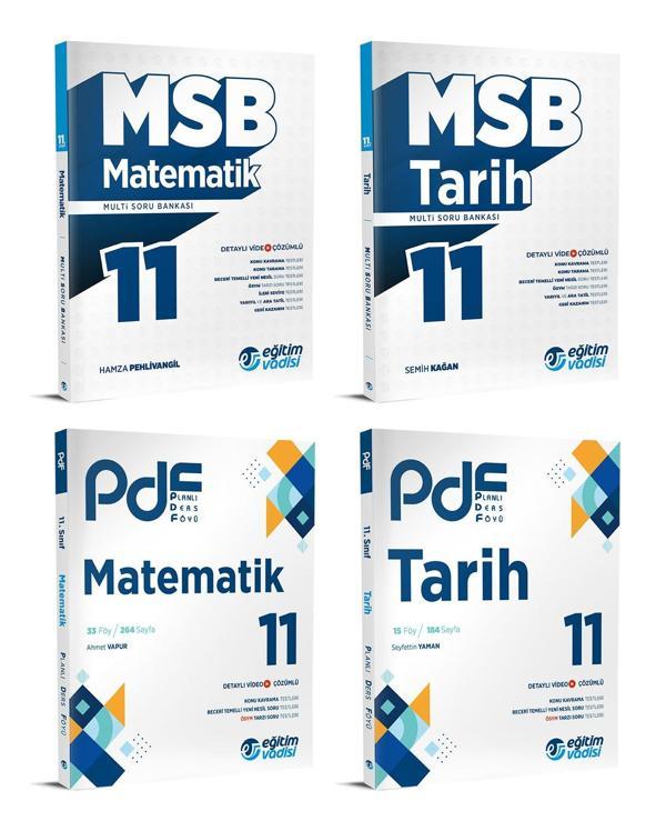 Eğitim Vadisi 2024 11. Sınıf Matematik + Tarih Pdf + Soru Seti 4 Kitap - Eğitim Vadisi - Image 1