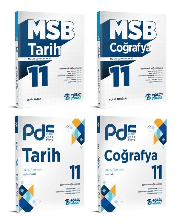 Eğitim Vadisi 2024 11. Sınıf Tarih + Coğrafya Pdf + Soru Seti 4 Kitap - Eğitim Vadisi - Image 1