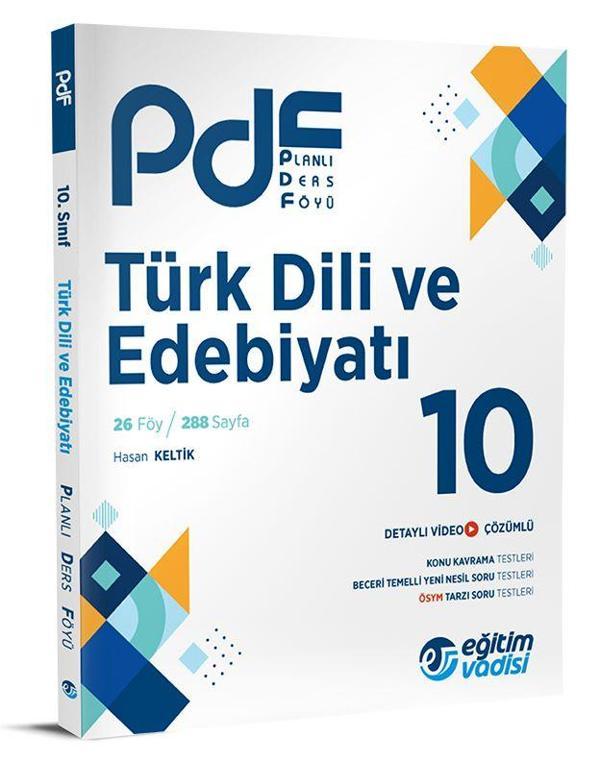 Eğitim Vadisi 2024 10. Sınıf Türk Dili Ve Edebiyatı Pdf Planlı Ders Föyü - Eğitim Vadisi - Image 1
