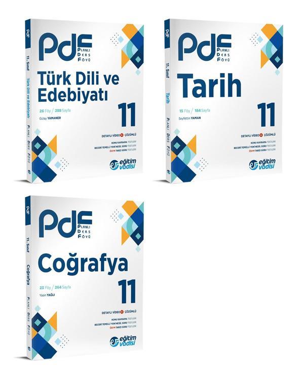 Eğitim Vadisi 2024 11. Sınıf Edebiyat + Tarih + Coğrafya Pdf Seti 3 Kitap - Eğitim Vadisi - Image 1
