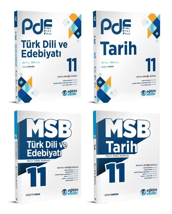 Eğitim Vadisi 2024 11. Sınıf Edebiyat + Tarih Pdf + Soru Seti 4 Kitap - Eğitim Vadisi - Image 1