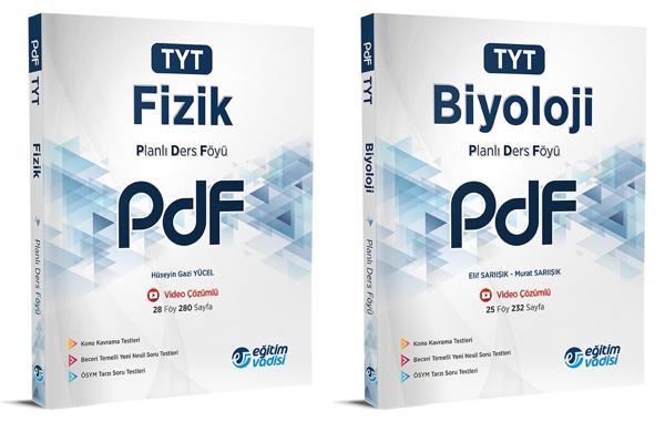 Eğitim Vadisi 2024 Tyt Fizik + Biyoloji Pdf Planlı Ders Föyü Seti 2 Kitap - Eğitim Vadisi - Image 1