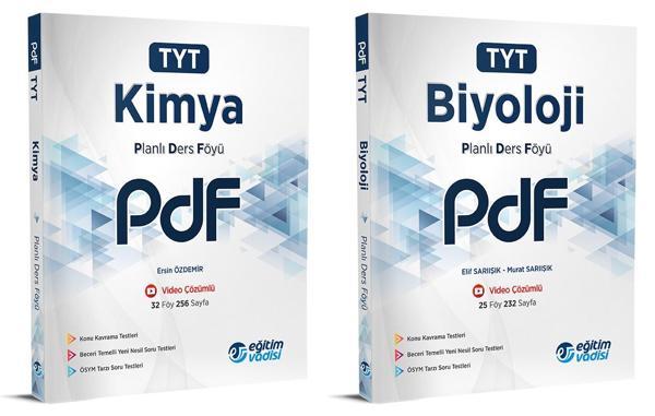 Eğitim Vadisi 2024 Tyt Kimya + Biyoloji Pdf Planlı Ders Föyü Seti 2 Kitap - Eğitim Vadisi - Image 1