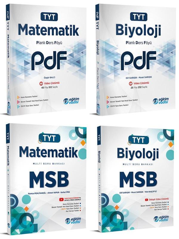 Eğitim Vadisi 2024 Tyt Matematik + Biyoloji Pdf + Msb Seti 4 Kitap - Eğitim Vadisi - Image 1