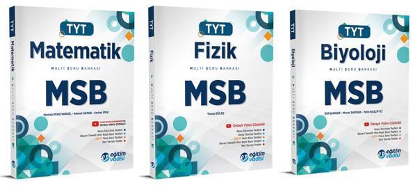 Eğitim Vadisi 2024 Tyt Matematik + Fizik + Biyoloji Msb Multi Soru Bankası Seti 3 Kitap - Eğitim Vadisi - Image 1