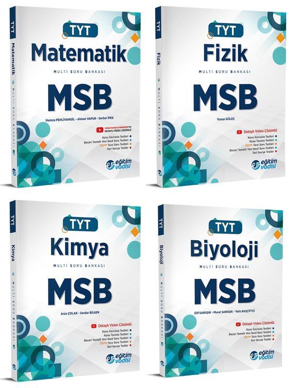 Eğitim Vadisi 2024 Tyt Matematik + Fizik + Kimya + Biyoloji Msb Seti 4 Kitap - Eğitim Vadisi - Image 1