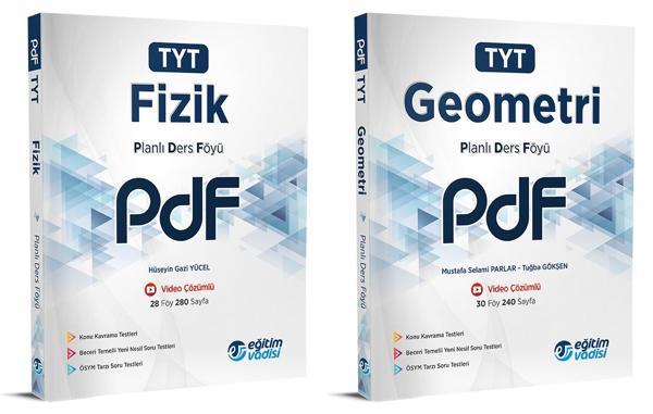 Eğitim Vadisi 2024 Tyt Fizik + Geometri Pdf Planlı Ders Föyü Seti 2 Kitap - Eğitim Vadisi - Image 1
