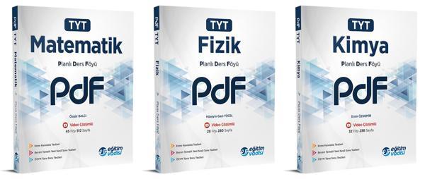 Eğitim Vadisi 2024 Tyt Matematik + Fizik + Kimya Pdf Planlı Ders Föyü Seti 3 Kitap - Eğitim Vadisi - Image 1