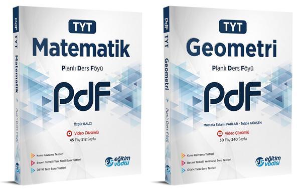 Eğitim Vadisi 2024 Tyt Matematik + Geometri Pdf Planlı Ders Föyü Seti 2 Kitap - Eğitim Vadisi - Image 1