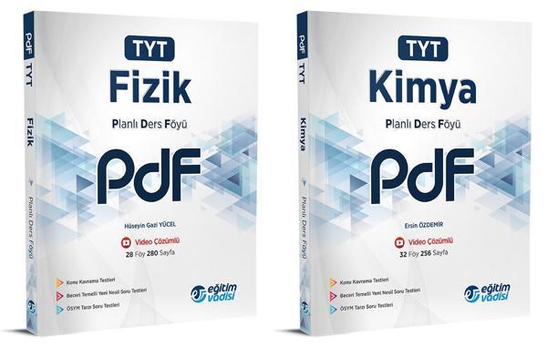 Eğitim Vadisi 2024 Tyt Fizik + Kimya Pdf Planlı Ders Föyü Seti 2 Kitap - Eğitim Vadisi - Image 1