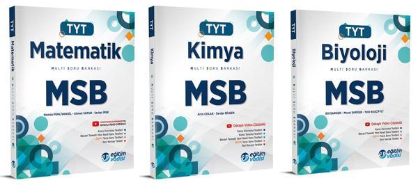 Eğitim Vadisi 2024 Tyt Matematik + Kimya + Biyoloji Msb Multi Soru Bankası Seti 3 Kitap - Eğitim Vadisi - Image 1