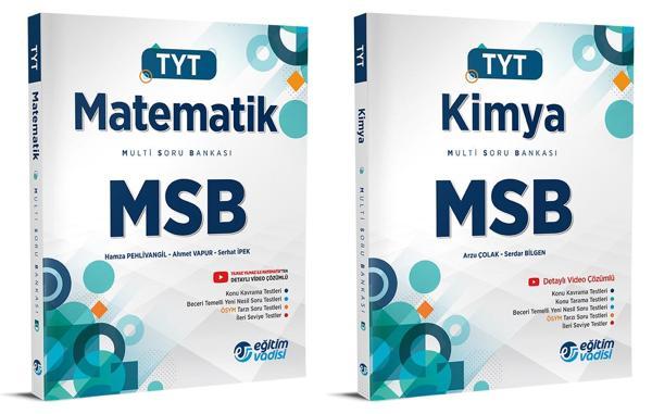 Eğitim Vadisi 2024 Tyt Matematik + Kimya Msb Multi Soru Bankası Seti 2 Kitap - Eğitim Vadisi - Image 1