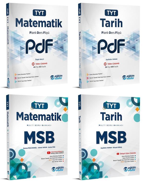 Eğitim Vadisi 2024 Tyt Matematik + Tarih Pdf + Msb Seti 4 Kitap - Eğitim Vadisi - Image 1