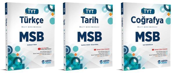 Eğitim Vadisi 2024 Tyt Türkçe + Tarih + Coğrafya Msb Multi Soru Bankası Seti 3 Kitap - Eğitim Vadisi - Image 1