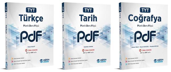 Eğitim Vadisi 2024 Tyt Türkçe + Tarih + Coğrafya Pdf Planlı Ders Föyü Seti 3 Kitap - Eğitim Vadisi - Image 1