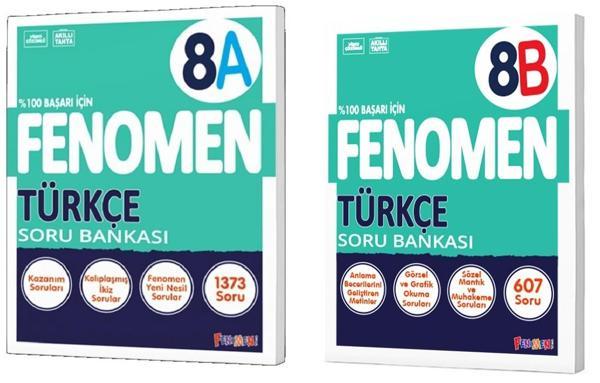 Fenomen Okul 2024 8. Sınıf Lgs Türkçe A + B Soru Bankası Seti 2 Kitap - Image 1