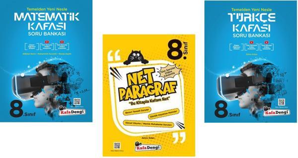 Kafadengi 2024 8. Sınıf Lgs Matematik + Türkçe + Paragraf Kafası Soru Seti 3 Kitap - Kafa Dengi - Image 1