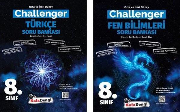 Kafadengi 2024 8. Sınıf Lgs Türkçe + Fen Bilimleri Challenger Soru Seti 2 Kitap - Kafa Dengi - Image 1