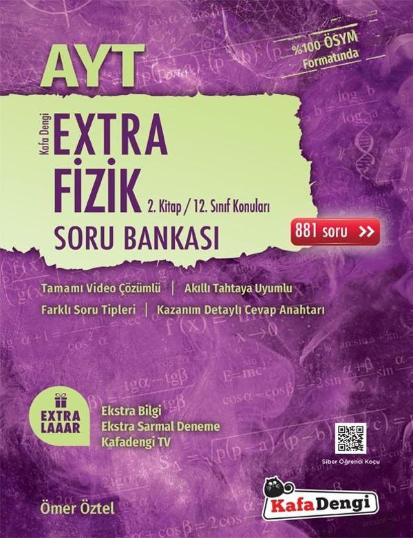 Kafadengi 2024 Ayt Fizik Extra Soru Bankası 2. Kitap - Kafa Dengi - Image 1