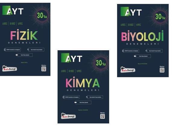 Kafadengi 2024 Ayt Fizik Kimya Biyoloji Branş Deneme Seti - Kafa Dengi - Image 1