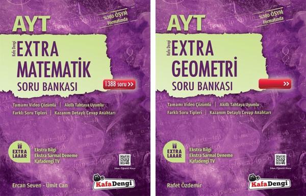 Kafadengi 2024 Ayt Matmeatik + Geometri Extra Soru Bankası Seti 2 Kitap - Kafa Dengi - Image 1
