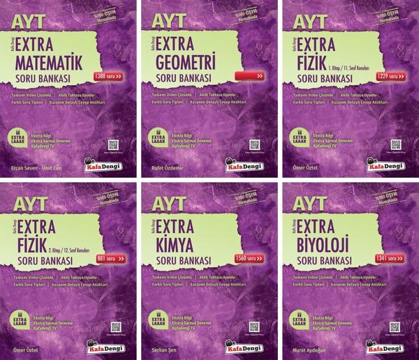 Kafadengi 2024 Ayt Sayısal Extra Soru Bankası Seti 6 Kitap - Kafa Dengi - Image 1