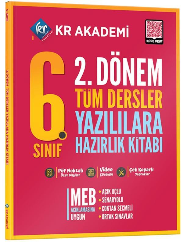 Kr Akademi 2024 6. Sınıf 2. Dönem Tüm Dersler Yazılılara Hazırlık Kitabı - KR Akademi - Image 1