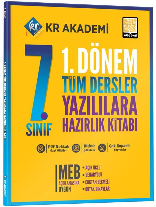 Kr Akademi 2024 7. Sınıf 1. Dönem Tüm Dersler Yazılılara Hazırlık Kitabı - KR Akademi - Image 1
