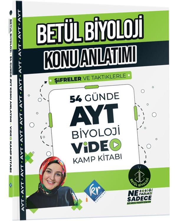 Kr Akademi 2024 Ayt Betül 54 Günde Biyoloji Video Kamp Kitabı - KR Akademi - Image 1