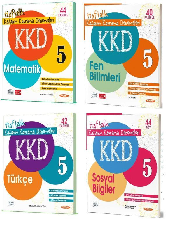 Kurmay 2024 5. Sınıf Kazanım Kavrama Denemeleri Kkd Seti 4 Kitap - Kurmay Yayınları - Image 1