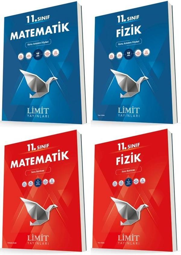 Limit 11. Sınıf Matematik + Fizik Konu + Soru Seti 4 Kitap 2023 - Limit Yayınları - Image 1