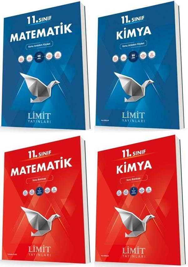 Limit 11. Sınıf Matematik + Kimya Konu + Soru Seti 4 Kitap 2023 - Limit Yayınları - Image 1