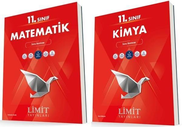 Limit 11. Sınıf Matematik + Kimya Soru Bankası Seti 2 Kitap 2023 - Limit Yayınları - Image 1
