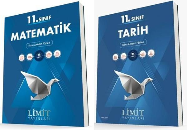 Limit 11. Sınıf Matematik + Tarih Konu Föyleri Seti 2 Kitap 2023 - Limit Yayınları - Image 1