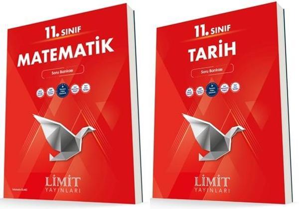 Limit 11. Sınıf Matematik + Tarih Soru Bankası Seti 2 Kitap 2023 - Limit Yayınları - Image 1