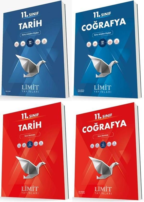Limit 11. Sınıf Tarih + Coğrafya Konu + Soru Seti 4 Kitap 2023 - Limit Yayınları - Image 1